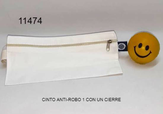 Imagen de CINTO ANTI-ROBO 1 BLANCO CON UN CIERRE 6.23